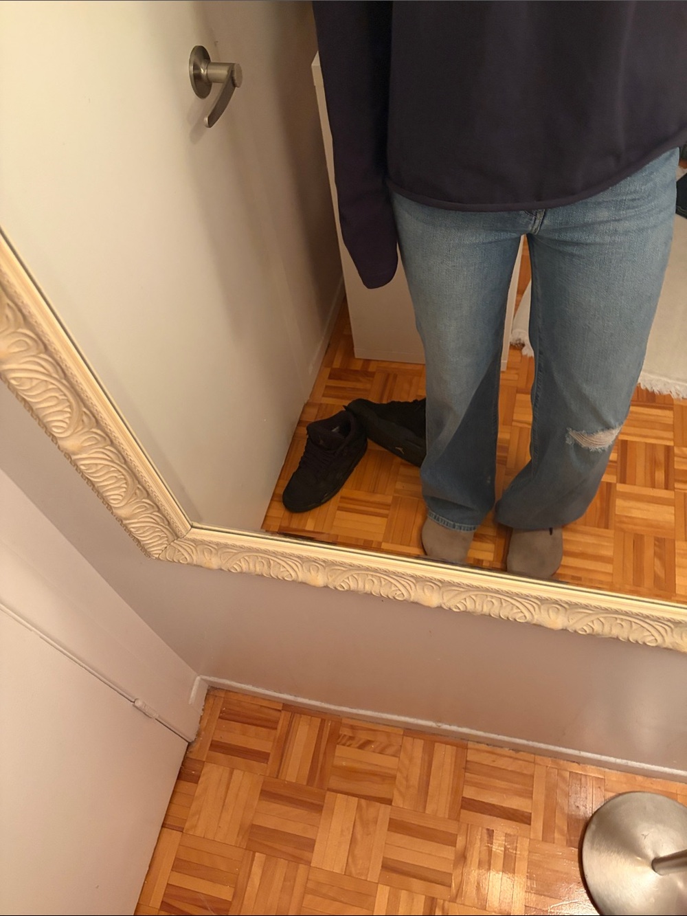 Hudson Jeans Medium Blue Flare Wide-Leg Denim